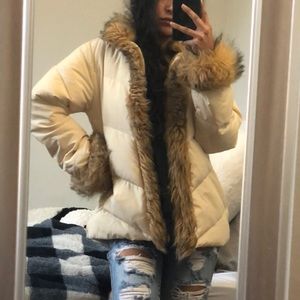 Fur Trim Puffer Jacket